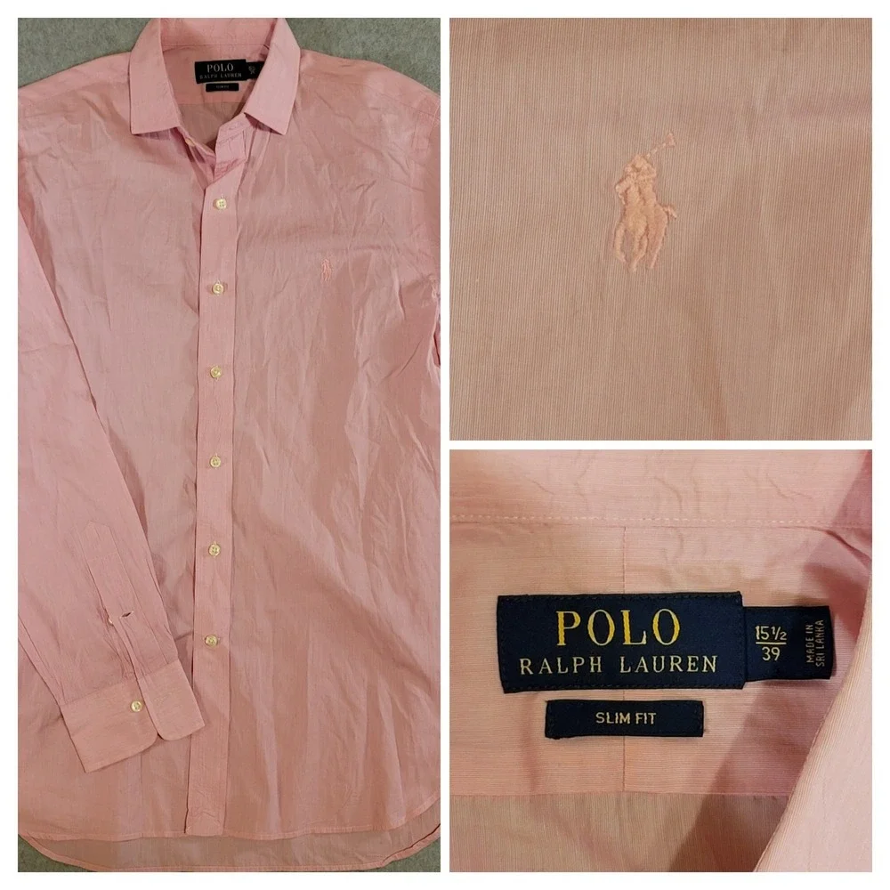 mens polo ralph lauren button down shirt Slim Fit